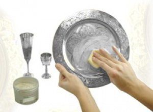 чистка серебра содой