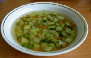 низкокалорийный суп из кабачков