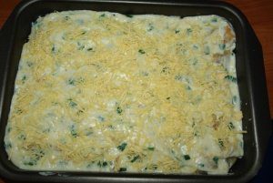 Сельдерей, запеченный в сметане