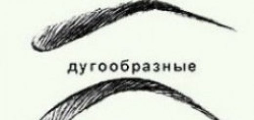 строение бровей