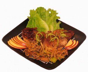 Сельдерей, тушенный с помидорами