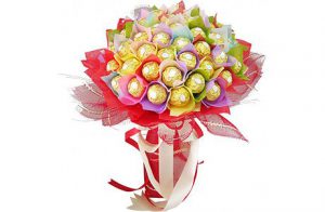 букет из конфет