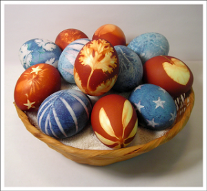 крашеные яйца