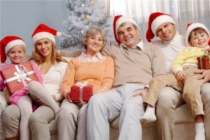 новый год в семейном кругу