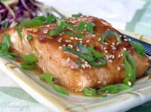 лосось в медово-горчичном соусе