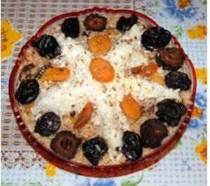 рецепт кутьи на Рождество с курагой и черносливом