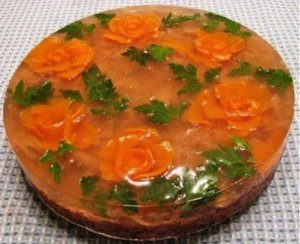 праздничный холодец из курицы