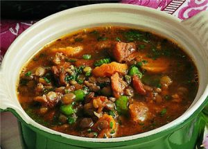 Суп из чечевицы с мясом
