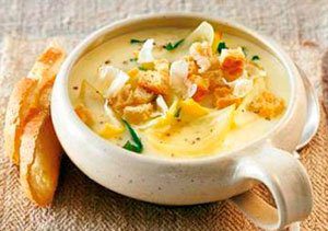 Луковый суп со сливками