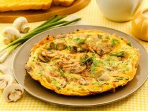 Омлет с грибами