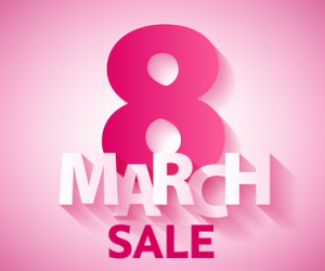 8 марта скидки